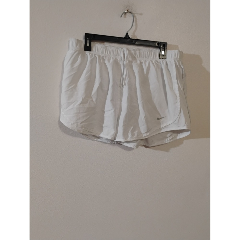 Nike Dri-FIT Running Shorts Womens XL White Athletic Gym Training 10-25-24-15